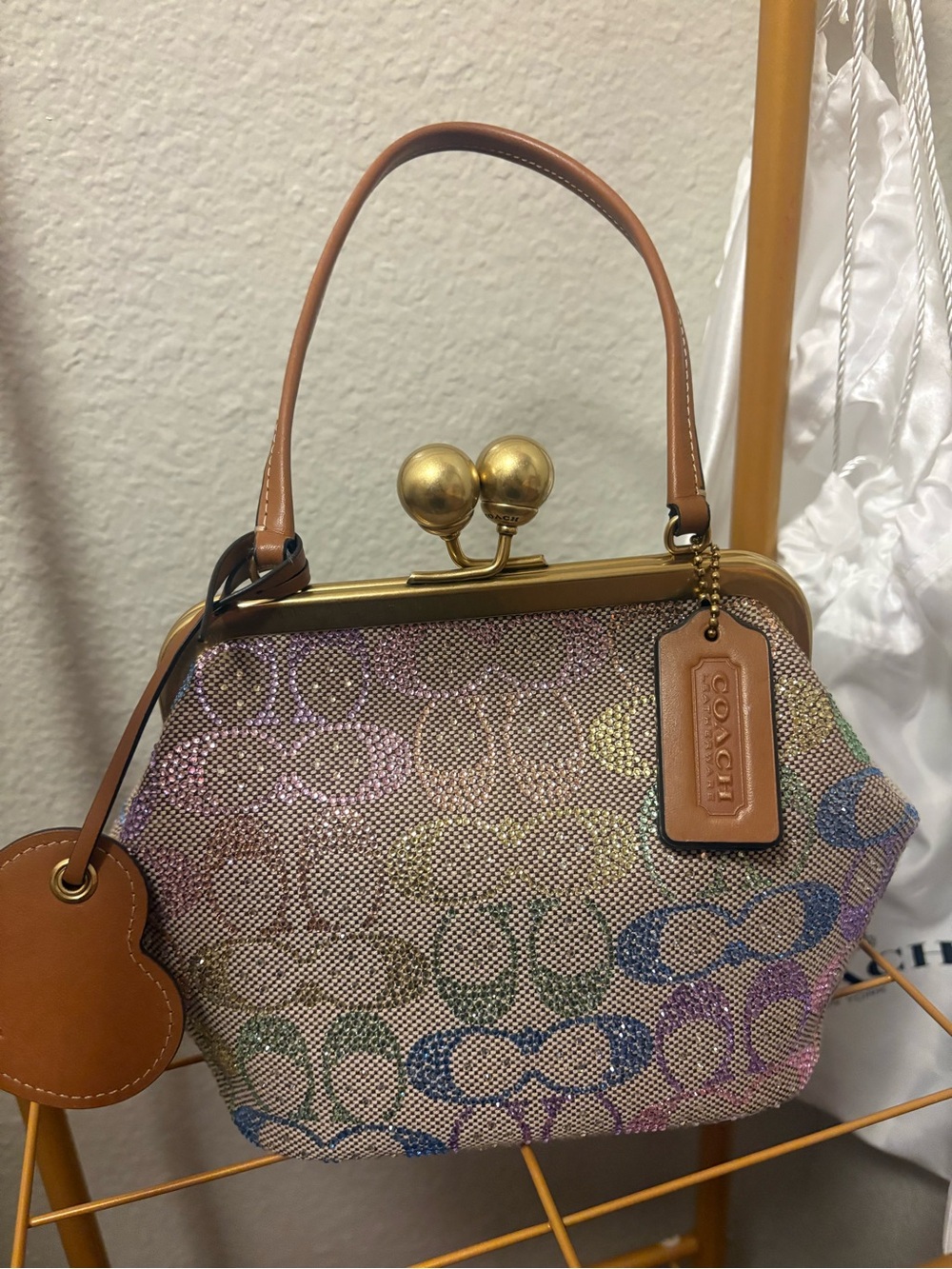 Coach Candy Crystal Kisslock Bag